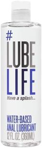 LubeLife Water-Based Anal Lubricant, Personal Backdoor Lube for Men, Women and Couples, Non-Staining, 12 Fl Oz