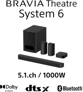 Sony BRAVIA 5.1ch Soundbar – 1000W Home Theater Audio System