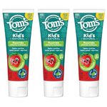 Visit the Tom's of Maine Store Tom's of Maine Anticavity Fluoride Children's Toothpaste, Kids Toothpaste, Natural Toothpaste, Silly Strawberry, 5.1 Ounce, 3-Pack