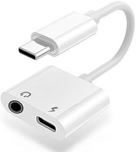 T Tersely USB C to 3.5mm Adapter Headphone, 2in1 AUX Audio Earphone PD Charging for iPhone 16 Pro/Max/Plus/15, iPad Pro Air 5 4 Samsung Flip Fold S24 S23 Ultra/Plus/FE, Google Pixel 9/Pro/8, etc