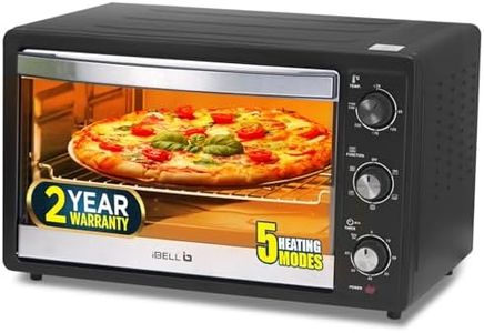 iBELL EO30LG Electric Oven Toaster Grill, 30L, 1700 Watts, OTG with Rotisserie and Timer function (Black)