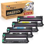 7Magic Remanufactured Drum Unit Replacement for Brother DR221CL HL-3140CW HL-3170CDW HL-3180CDW MFC-9130CW MFC-9330CDW MFC-9340CDW DCP-9020CDN Printer (1 Black, 1 Cyan, 1 Yellow, 1 Magenta, 4-Pack)