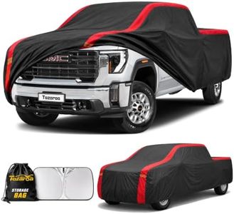 Truck Car Cover Custom Fit Sierra Double/Extended/Crew Cab Short Bed(5.7'-6.6') 2002-2026, 100% Waterproof All-Weather Car Covers,Outdoor Full Exterior Cover with Winter and UV Protection