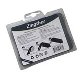 Zingther Tacky Cushioning Replacement Grips for Tennis Racket, Badminton Racquet, Racquetball, Fishing Rod, Skiing Pole, Cricket/Baseball Bat Wrap Tape and Pickleball Paddle - (Black, 4 Grips)