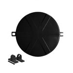 Water Tank Cover | Lid | 490 mm | Hinge Type | Plastic 500 L - 2000 L Water Tank (Black)