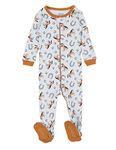 Leveret Kids Pajamas Baby Boys Girls Footed Pajamas Sleeper 100% Cotton (Horse, Size 3 Toddler)