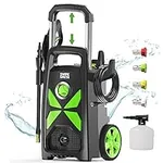 Electric Pressure Washer, SWIPESMITH 2800 Max PSI 2.4 GPM Power Washer with Telescopic Handle, Car Wash Machine with 4 Quick Connect Nozzles, Foam Cannon, for Cars, Patios, and Floor Cleaning