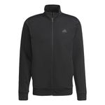 adidas Men's Essentials Warm-Up 3-Stripes Track Jacket, black/black, X-Large