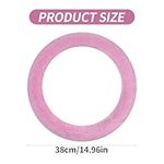 38 cm Fluffy Steering Wheel Cover, Universal Soft Furry Car Steering Wheel Cover, Winter Warm Car Decoration for Women&Car Lovers for Car, Truck, SUV (Pink)