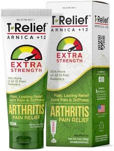 T-Relief Arthritis Cream Arnica +12 Pain Relieving Natural Medicines Help Soothe Soreness Stiffness Aches & Pains in Joints Naturally - 2 oz
