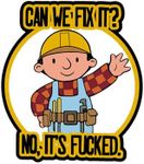 HTLiem Can We Fix It? No, It's ed The Builder Sticker, Funny Meme Hard Hat Work Sticker For Men Women Decal, Stickers Vinyl Tool Box American Patriotic Helmet Stickers, Co-Workers ( 3 Inch )