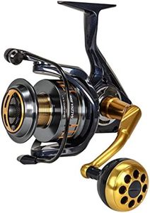 Okuma Salina Litecast Aluminum 7BB Saltwater Spinning Reel, SA-5000Ha, Blue