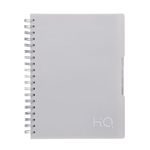 Navneet HQ | Five Subject Spiral Wiro Binding Office Notebook for Personal and Office Use | B5 Size - 25 cm x 17 cm | Grey | 300 Pages