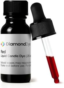 Red Liquid Candle Dye (.25 oz) - Made in The USA - Safe and Easy to Use - Pure and Simple Ingredients - Candle Making Supplies for Soy, Paraffin, Palm or Gel Wax - 10 Vibrant Colors to Choose from