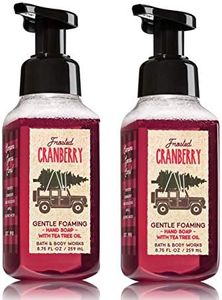 Bath & Body Works Frosted Cranberry Hand Soap - Pack of 2 Frosted Cranberry Gentle Foaming Holiday Hand Soaps