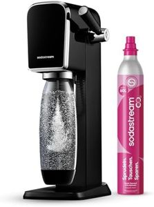 SodaStream Wassersprudler ART mit CO2-Zylinder und 1x 1L spülmaschinenfeste Kunststoff-Flasche, Höhe 44cm, Schwarz, 44 cm
