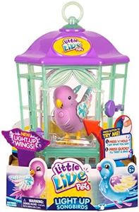 Little Live Pets Bird with Cage - Rainbow Glow - Styles May Vary