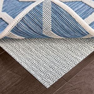 Ninja Extra Thick Rug Pad Gripper for Hardwood Floors, 9x12 FT, Slip Resistant Grip Pads for Hard Surfaces, Adds Cushion and Maximum Protection, Keeps Area Rugs and Carpets Safe and in Place on Floor