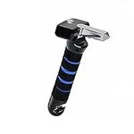 3 in 1 Car Assist Handle for Elderly, Portable Vehicle Support Handle, Auto Cane Grab Bar with Seatbelt Cutter, Window Breaker for Car, Gifts for The Elderly (Blue)