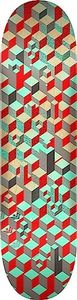 Mini Logo Patterns Maple Skateboard Deck, Blocks, 8.0" x 31.45"