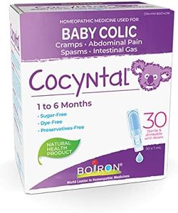Boiron Cocyntal used for the relief of baby colic: abdominal pain, cramps, spasms and intestinal gas. 30 unit-doses