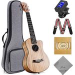 Ranch Tenor Ukulele 26 inch Professional Learn to Play Cutaway Beginner ukelele with 12 Online Lessons ukalalee Starter Instrument Kit Ukele Bundle Gig bag, Tuner, Strap, Aquila String Set - Matte