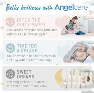 Angelcare 3-in-1 Baby Movement Monitor with Video – SensaSure, White