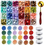 Metallic Assorted Color Wax Seal Beads - 24 Colors Sealing Wax Beads for Making Wax Seals, Decor for Envelope Letter Wedding Invitation and Sealing Wine Bottle