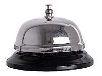 SCHMIDT Manual Push and Press Stainless Steel Call Bell for Table | Desk, Home/Office