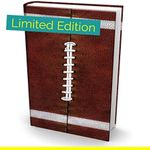 Book Sox Stretchable Book Cover: Fits Most Hardcover Textbooks up to 9" x 11". Adhesive-Free, Nylon Fabric School Book Protector. Easy to Put On. Washable & Reusable Jacket. (Football)