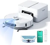 Tesvor Robot Vacuum and Mop 8000Pa,Obstacle Avoidance,Self Emptying Base Up to 70 Days,LiDAR Navigation,Smart Mapping,WiFi/App/Voice Control, for Pet Hair, Carpet & Hard Floors