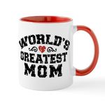 CafePress World's Greatest Mom Mug 11 oz (325 ml) Ceramic Coffee Mug