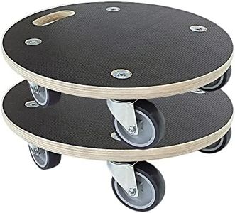 HBFBDRCT Furniture Moving Dollies with 4 TPR Wheels,15 Inch Securely Holds 551 Lbs Heavy Duty Wooden Rolling Mover for Piano Couch Fridge Washing Machine Couch Plant Dolly Heavy Items,Two Packs