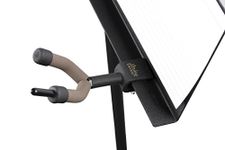 String Swing CC08 Violin Hanger with Bow Peg Attachment for Music Stand, Black