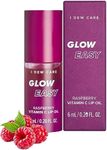 I DEW CARE Lip Oil - Glow Easy Raspberry | Vitamin C Lip Oil, Pigmented Glossy Lip Oil, Nourishing, Korean Makeup, Tinted Lip Care, Cool Pink, Glass Skin Look, Korean Skincare, 0.20 Fl Oz