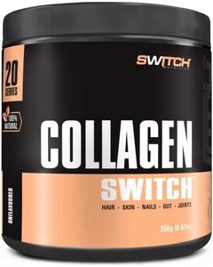 Switch Nutrition Collagen Switch Unflavoured Hair Skin Nails Gut Recovery Powder 250 g, Brown