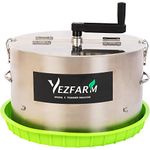 YEZFARM 16 Inch Bud Leaf Bowl Trimmer Machine,Wet Dry Hydroponic Cutting Machine,Stranded Flower Rotary Cut for Hydroponic Plant Bud and Flower,Sharp Stainless Steel Blade, Silver