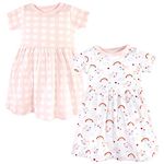 Luvable Friends Baby Girls' Cotton Dress, Unicorn, 3-6 Months