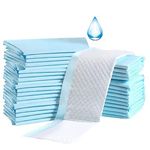 Tinkle Med Maxsorb Disposable Bed Underpad Sheets, Incontinence Bed Pad/Mat Under Sheet, 10 Pcs, Blue, Large, 60x90cm, Waterproof, Soft Comfort Bed Wetting Protection Sheet for Adults Patient Hospital