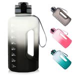 GEMFUL Large Water Bottle with Handle 2.2 Liter BPA Free for Sports Outdoor