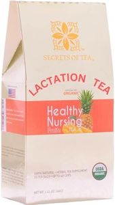 Secrets Of Tea Healthy Lactation Tea for Breastfeeding Moms, Natural USDA Organic Caffeine-Free Nursing Tea for Increased Breast Milk, Lactation Support for Women, Fruits Flavor - 20 Count(1 Pack)