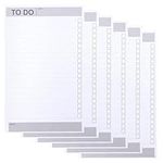 Belle Vous Daily To-Do List Notepad Planner (6 Pack) - 60 Days/Pages Checklist Notebooks with Undated Pages - Memo/Organiser Pads for Shopping Lists, Time Management and Daily Agendas