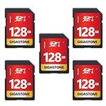 Gigastone 128GB 5-Pack SD Card UHS-