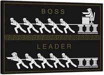 Yatsen Bridge Modern Entrepreneur Motivational Wall Art Leader and Boss Inspirational Canvas Artwork Leadership Inspiring Quote Painting Easy to Hang for Home Office Decor - 12''Hx16''W