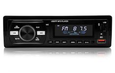 AUTO SNAP Car Player Single Din MP3 TF/BT/AUX/SD Card Slot Dual USB Ports with Remote Control Universal Fit Panel Bluetooth Connectivity