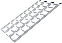 Yutrax 78-inch Tri-Fold XL Aluminum Truck, UTV/ATV Loading Ramps - 1750lb Capacity , silver -TX104