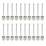 20 Pack Ball Pump Needles Stainless Steel Inflator Needle for Sports Soccer Basketball Football Rugby