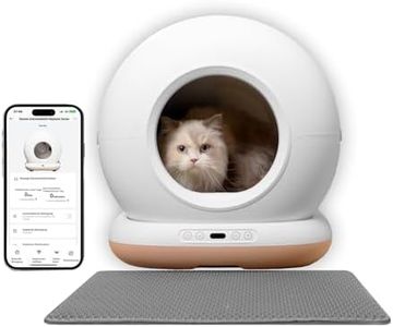 AstroPet 72L Katzenklo, Selbstreinigende Katzentoilette mit Matte, APP-Steuerung, UV-Sterilisation, Mehrfacher Sicherheitsschutz, Geeignet für mehrere Katzen