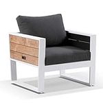 Corfu 1 Seater Outdoor Aluminium an