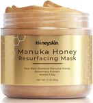 Honeyskin Bentonite Clay Face Mask with Manuka Honey - Gentle Face Exfoliator - Hydrating Facial Mask for Acne Prone and Dry Skin - Face Mask Skin Care w/Pore Minimizer and Deep Cleanser (3oz)